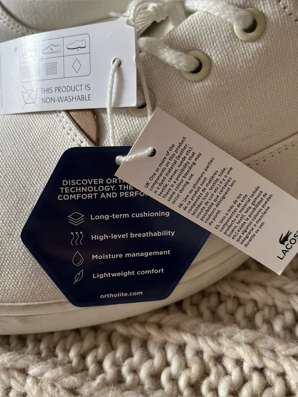 Lacoste Jouer Canvas Sneaker Sz 12.5 NWT